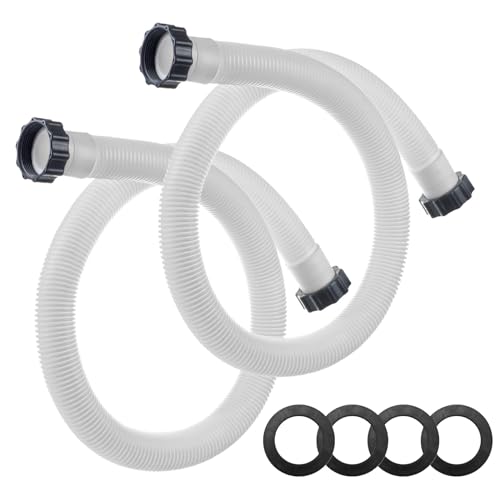 ALOCS 1.5" Pool Hose for Intex Filter Pump - 29060E Pool Hoses for Above Ground Pools, 1.5 Inch Pool Filter Hose for Coleman Intex Sand Filter Pumps & Saltwater Systems 59" Long (2 Pack) - Image 1