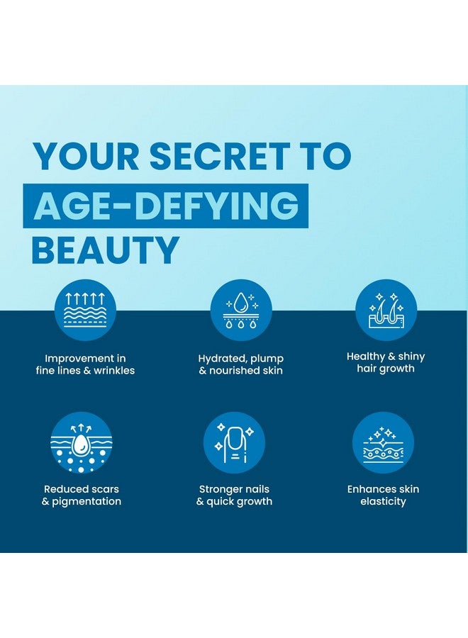 Herbal max Hydrolyzed Marine Collagen Supplements - 240g With Hyaluronic Acid, Vitamin C & E, Biotin Supports Healthy Skin, Hair, Nails, Bone & Joint | Type I and Type III - Image 3