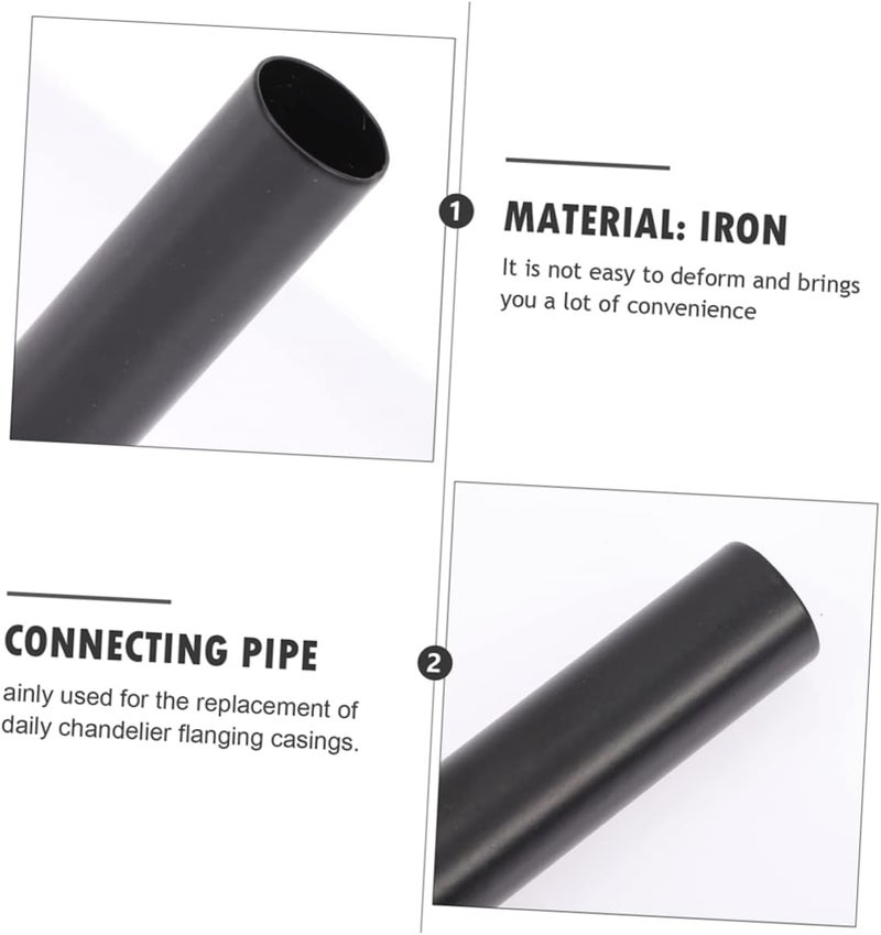 Hemobllo 12pcs Chandelier Lamp Holder Covers Ceiling Light Tube Sleeves Chandelier Covers for Lights Reusable Iron Accessory - Image 2