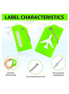 Generic 4 Pack Luggage Straps for Suitcases TSA Approved & Suitcase Identifiers Unique Luggage Tags and Straps Set, Adjustable Suitcase Belt Straps with Buckles to Keep Suitcase Secure While Traveling (Green)  - Image 5