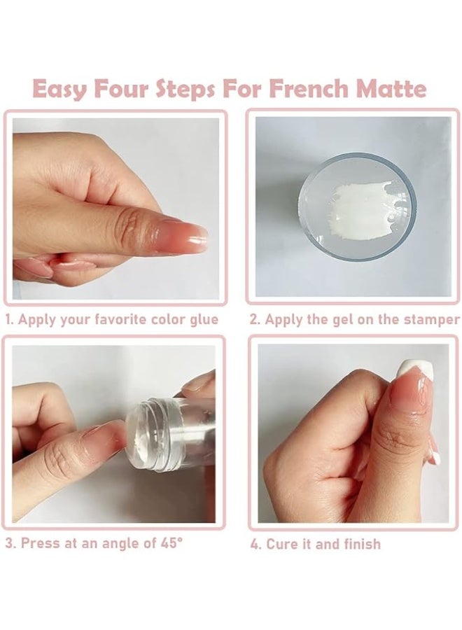 Clear French Nail Art Stamping Plate, Clear Silicone Jelly, Transparent Visible Body, Cannot Be Misplaced for DIY Nail Art - Image 3