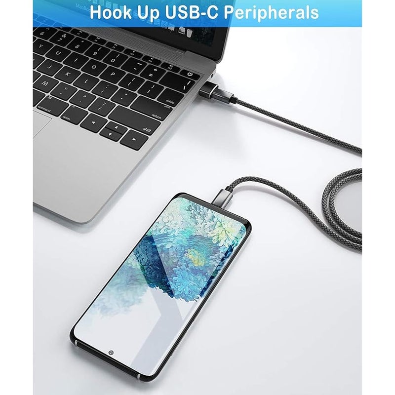 USB to USB C Adapter 4 Pack,Type-C Female to A Male Car Charger Converter for New iPhone 16 Pro Max Plus 15 14 13,Apple Watch 10,iWatch 8,Airpods,iPad 9 Air 5 Mini 6 7,Samsung Galaxy S24 Ultra - Image 2