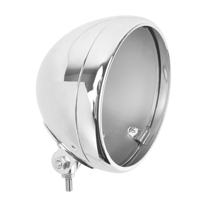 HDBUBALUS Motorcycle 7" Headlight Housing 7 Inch Head Lamp Bucket Fit for Harley Dyna Softail FX Custom Sportster XL (Chrome) - Image 3