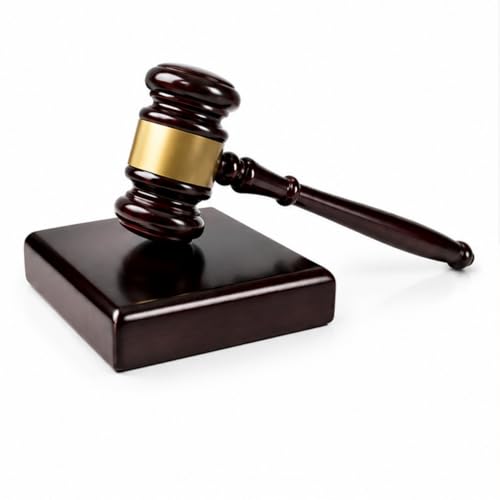 bahilok Wooden Gavel and Sound Block Set for Lawyers, Judges, and Chairmen of The Board - Perfect Desk Accessory for Local Club Presidents - Image 1