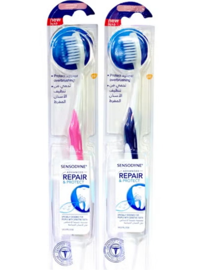 Sensodyne Advanced Repair 1+1 Tooth Brush Teeth- Extra Soft - Multicolor