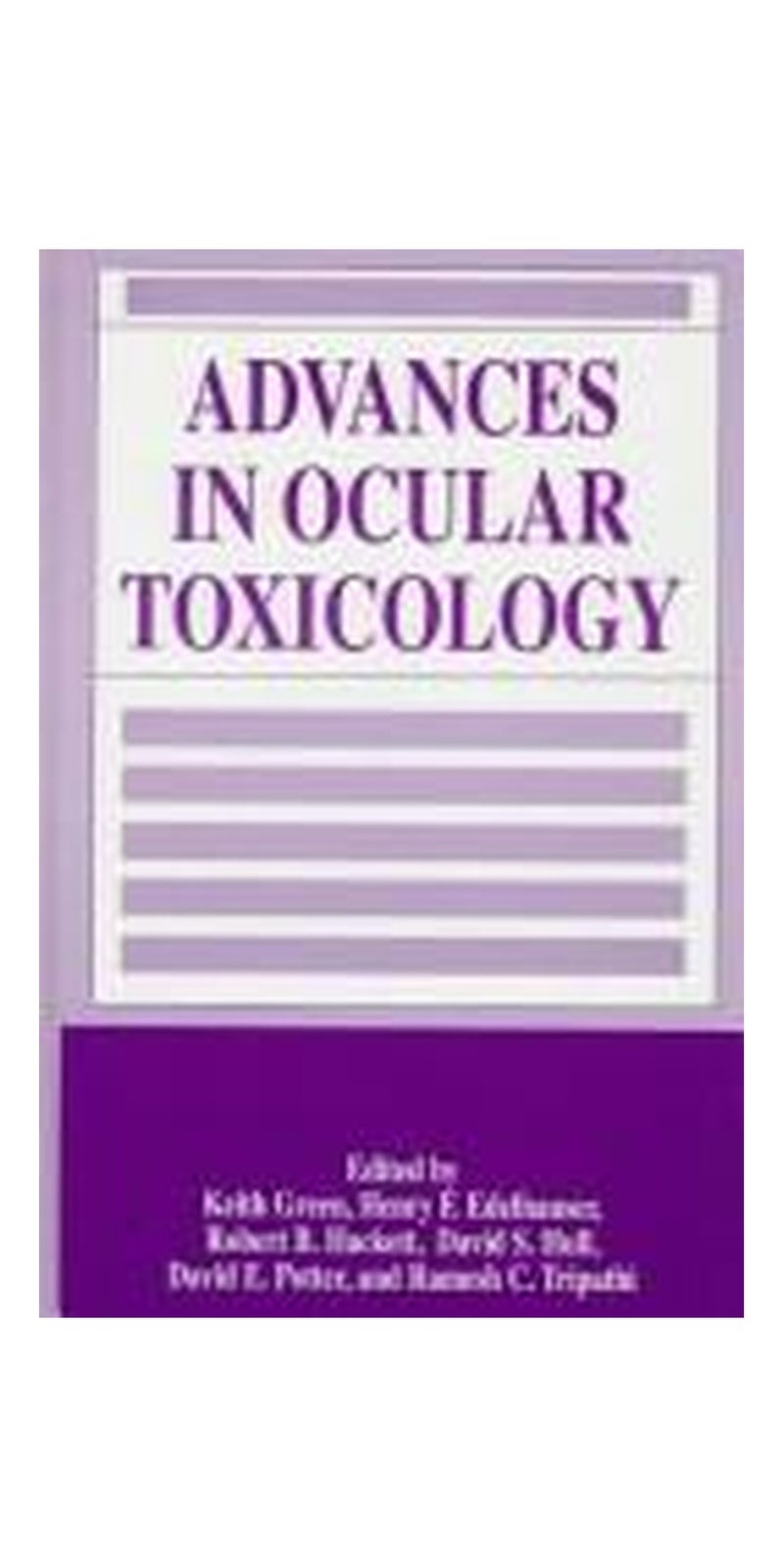 Advances in Ocular Toxicology | Hardcover | 1 edition | Published by Springer
