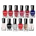 Tophany Non Toxic Nail Polish Set Easy Peel Off and Fast Dry Eco Friendly and Organic Water Based Nail Polish for Women Teens 12 Bottles 5ML - Image 2