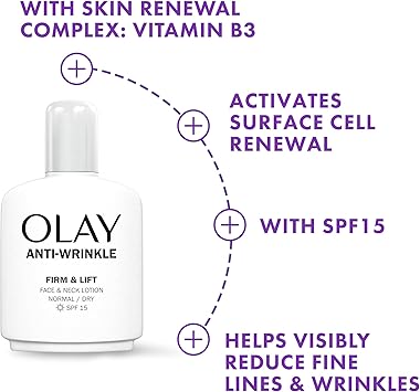 Olay Olay AntiWrinkle Firm Lift Face And Neck Lotion With SPF15 Helps Visibly Reduce Fine Lines Wrinkles And Protects Against Premature Signs Of Ageing100ml - Image 4