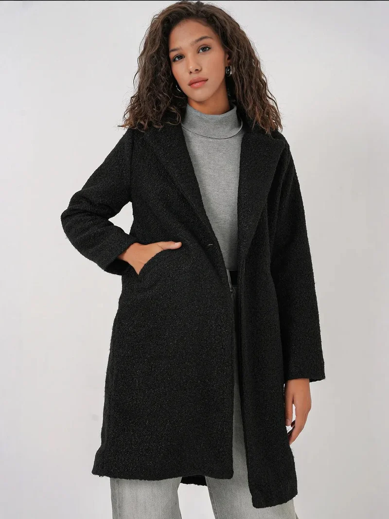 بيغ دارت معطف طويل فاخر كبير الحجم من