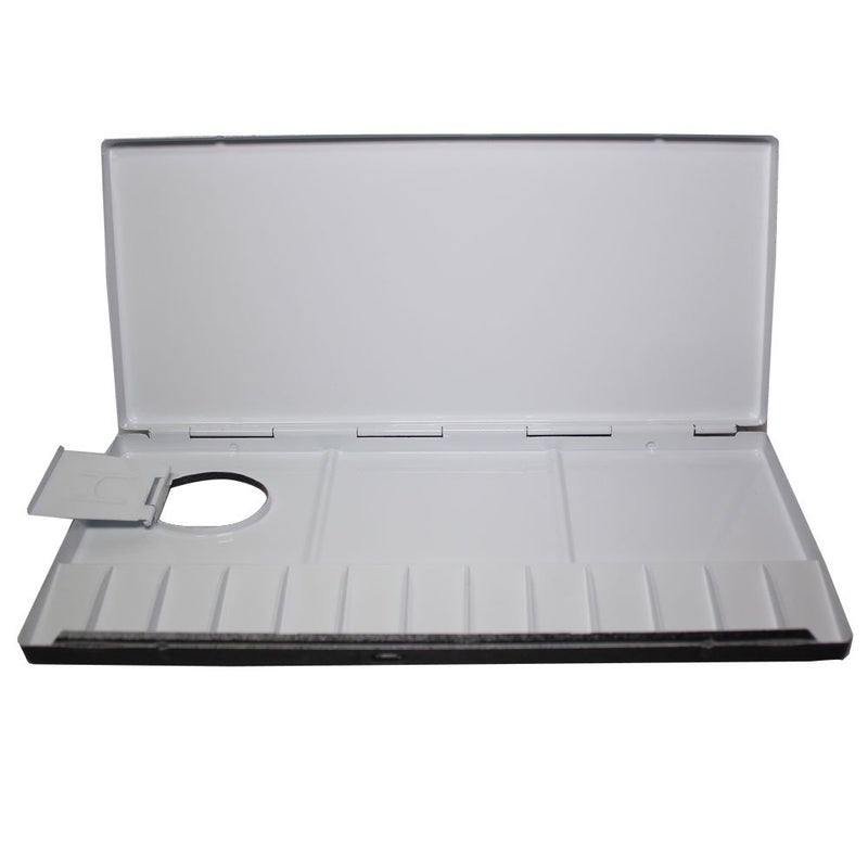 Heung Il Aluminum Art Palette 13 Wells 98 x 43 inches BlackWhite No 413  1 Pcs