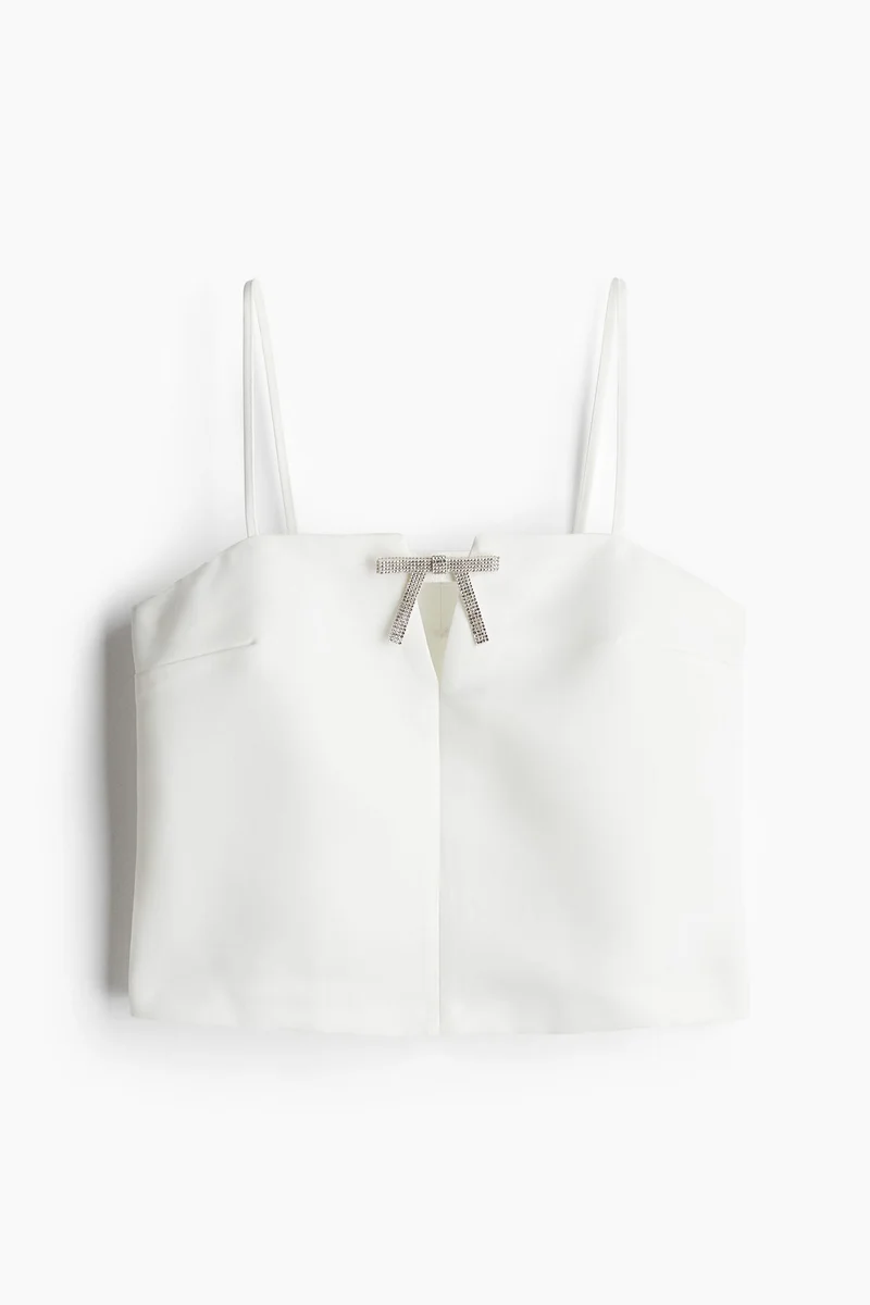 H&M Bow-detail strappy top