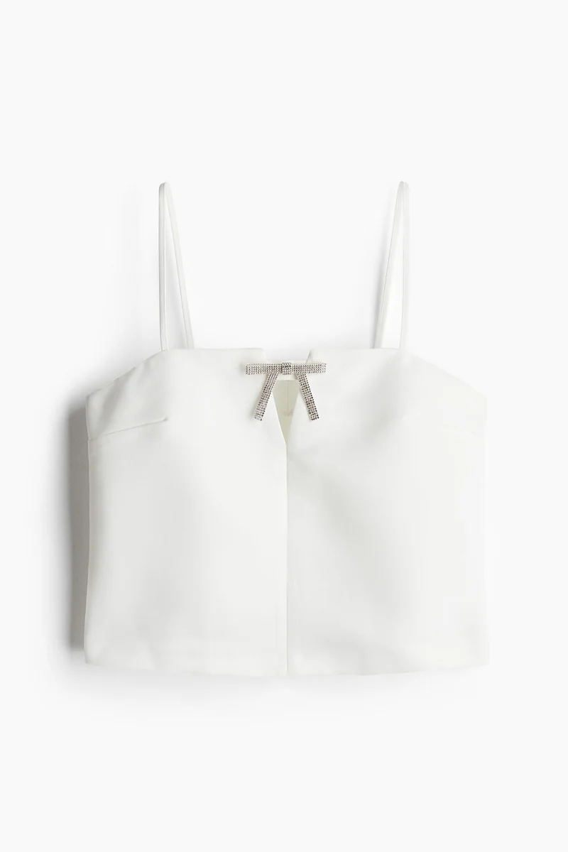 H&M Bow-detail strappy top