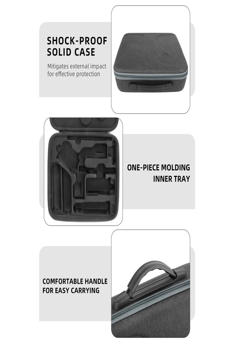 سني لايف حقيبة تخزين محمولة Sunnylife RO-B458، حقيبة سفر صلبة مزودة بمقبض علوي وحزام كتف، بديلة لمثبت الكاميرا DJI RS 3 - Image 3