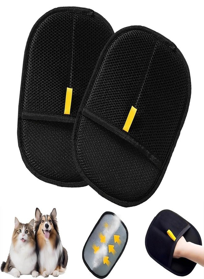 RWSEFK Pet Hair Removal Glove for Cats & Dogs, Efficient Grooming Gloves for Pet Hair, Cat Grooming Gloves for Hair Removal，Reusable Cat & Dog Hair Remover for Couch, Furniture, Carpet, Curtain(2Pcs) - Image 1