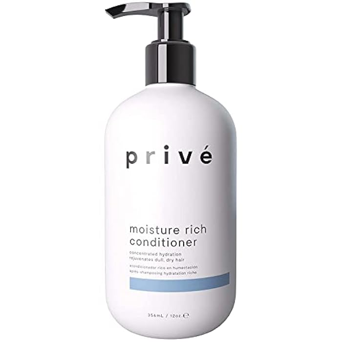 Prive Moisture Rich Conditioner Nourishes Dry Hair/Smoothes Frizz/Contains Organic Shea Butter (12 Oz) - Image 1