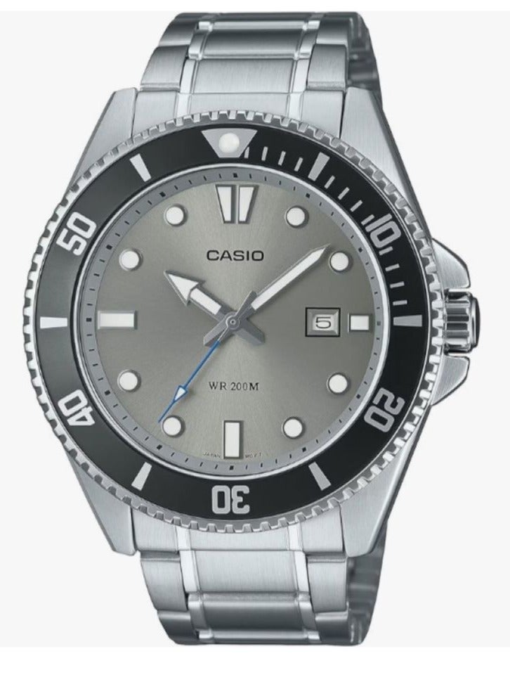 Casio Watch: Silver Band MDV-107D-8AVDF, Silver