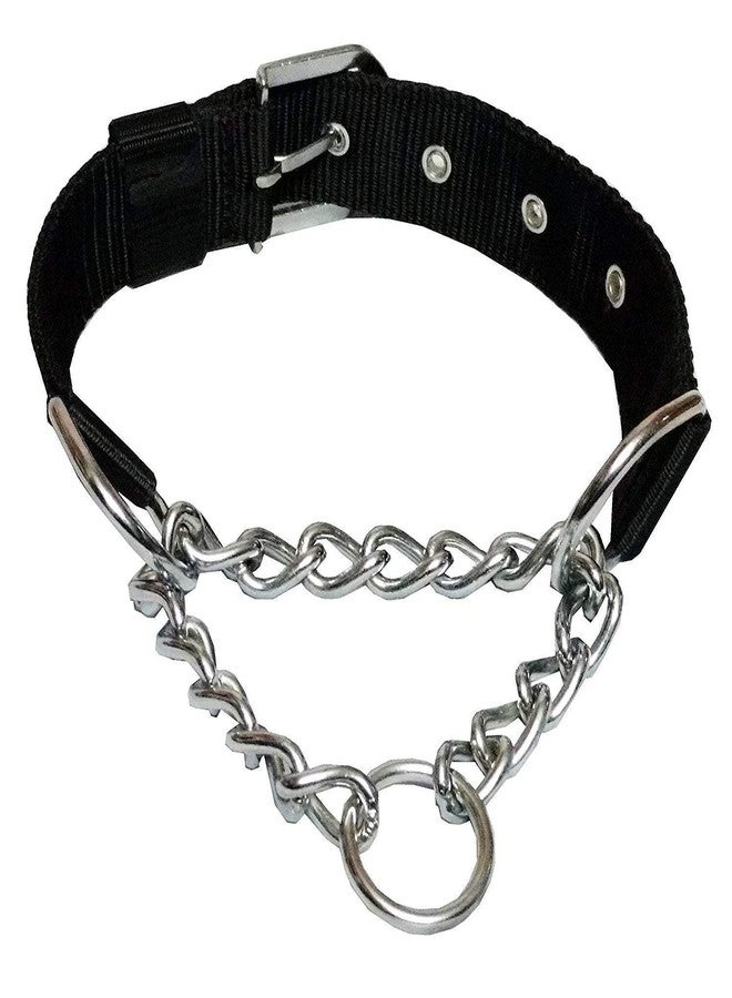 Fondle Dog Choke Pet Nylon Half Chain Collar Half Choker Stainless Steel Dogs Collars 1 Piece - Image 3