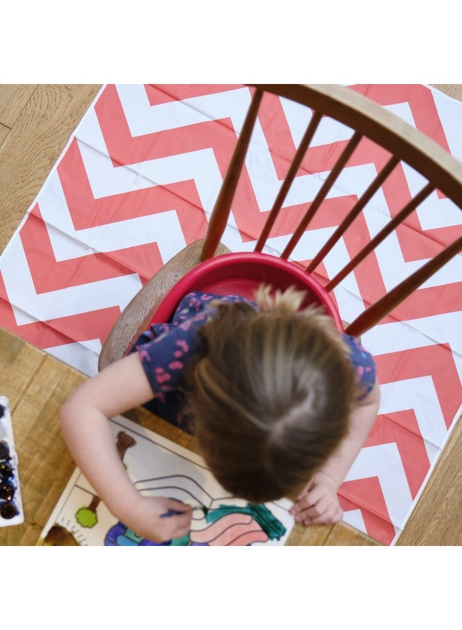 Prince Lionheart Catch All Protective Floor Mat, Orange Chevron - Image 4