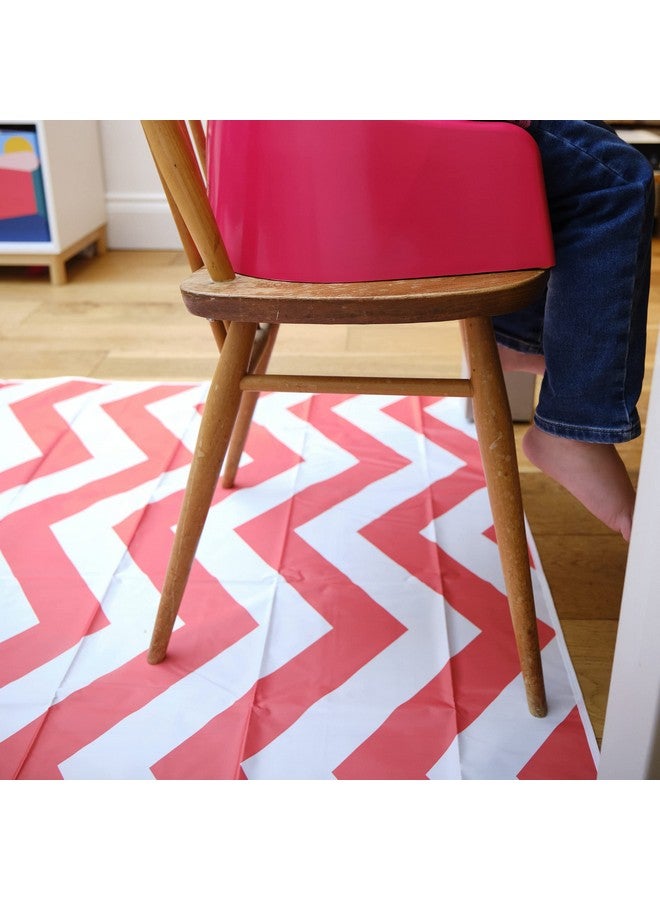 Prince Lionheart Catch All Protective Floor Mat, Orange Chevron - Image 3