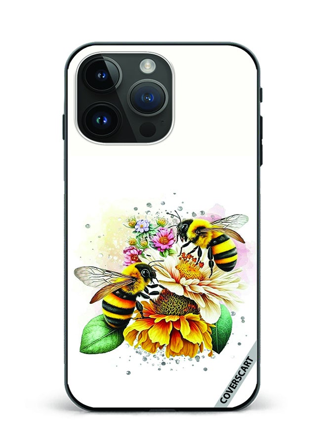 COVERSCART Protective Case Cover For Apple iPhone 15 Pro Max Honey Bee Design Multicolour - Image 1