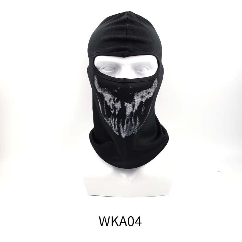 Generic New Call of Duty Game Skull Cover Ghost Mask Halloween Mask Quick-Dry Riding Sun CoverMesh A03 Mesh A03