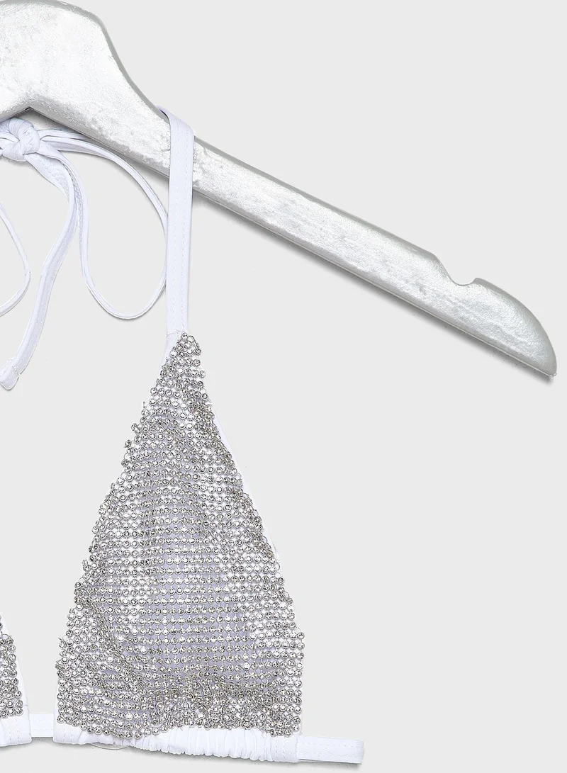 Missguided Plunge Bikini Top
