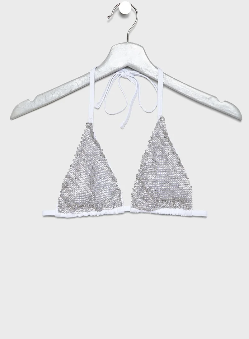 Missguided Plunge Bikini Top