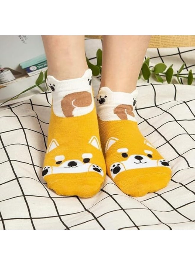 5 Pairs Anti Slip Socks, No Show Kids Socks, Soft Fibers and Breathable, Professional Non Slip Grippers, for 6-12 Years Girls - Image 5