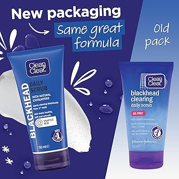 Clean & Clear Clean and Clear Blackhead Clearing Daily Scrub 150ml Pack of 2 - Image 2