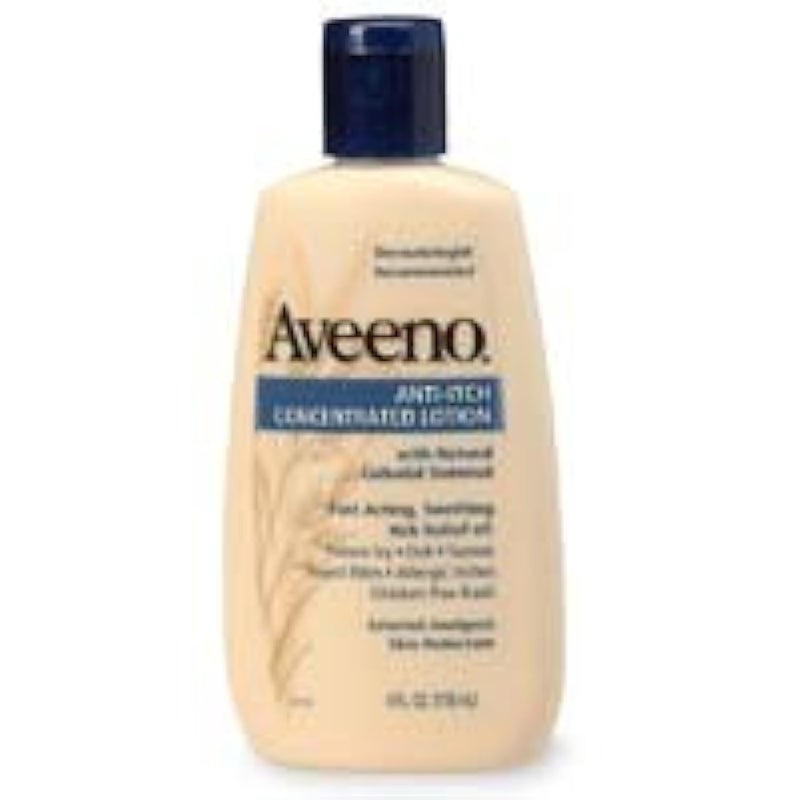Aveeno Anti-Itch Concentrated Lotion, 4-Ounce Bottles (Pack of 3) - Image 1