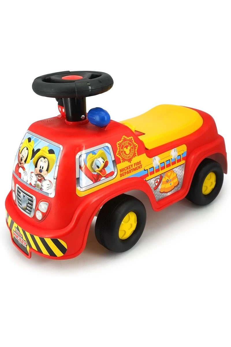 Kiddieland Disney Lights N' Sounds My First Mickey Fire Truck Ride-On - Image 1