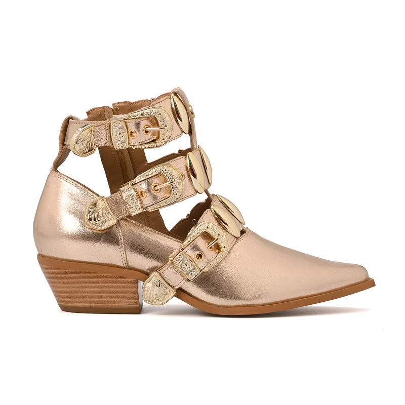 Gold Buckle Boots