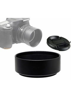 Fotasy Metal 49mm Lens Hood, 49 mm Hood Shade, Compatible with Standard Prime Lense with 49mm Filter Thread Diameter, Screw-in, with 58mm Lens Cap  - Image 1