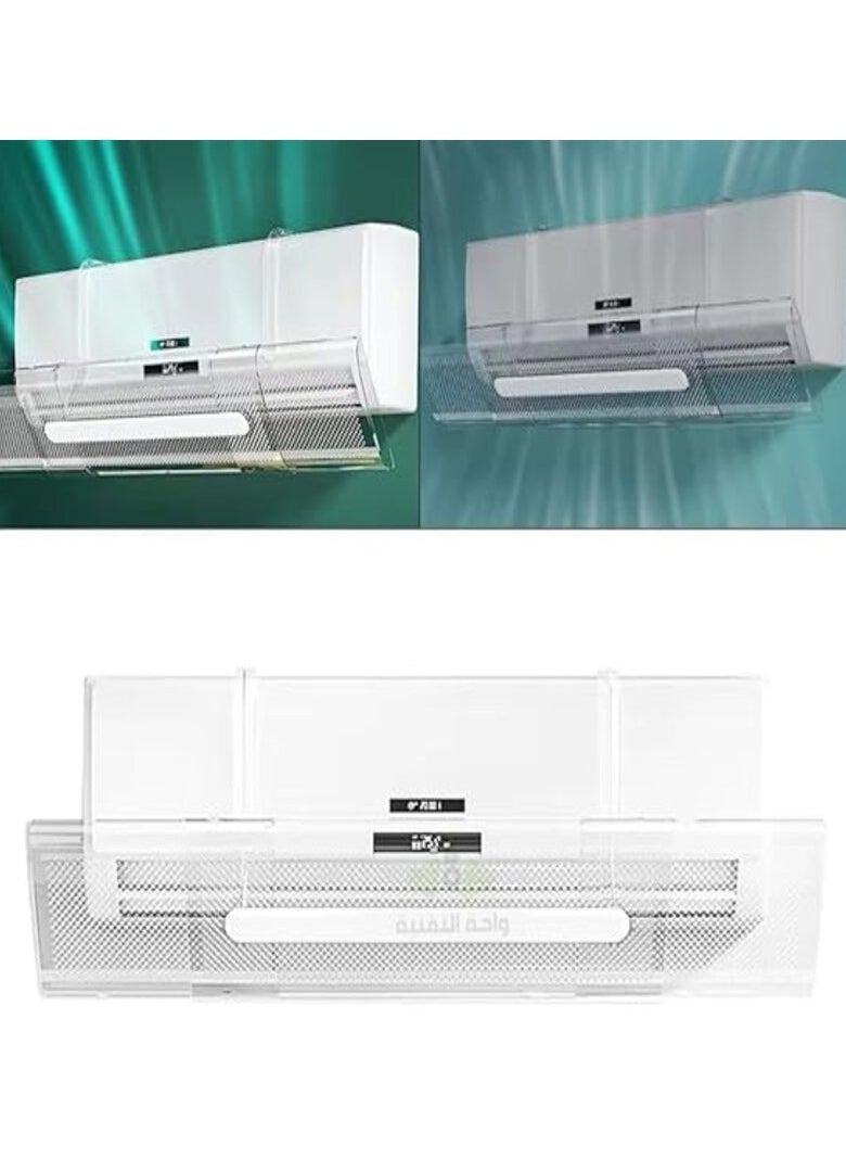Beauenty Adjustable Split Air Conditioner Deflector, Air Conditioner Wind Shield, Air Conditioner Baffle, No Direct Blowing  - Image 2