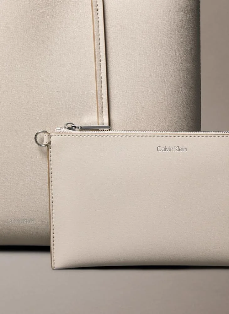 CALVIN KLEIN  Logo Foil Small Tote for Women | Best Price UAE