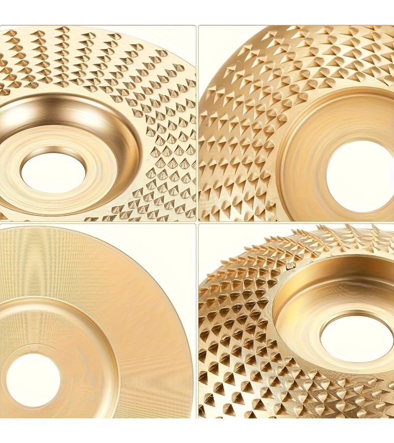 6Pcs Wood Carving Disc Set Sanding Polishing Wheels with 5/8 Inch Mandrel for Angle Grinder - Image 3