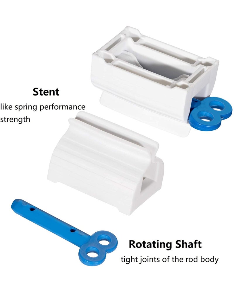 Tube Toothpaste Squeezer 3 Pack Blue Plastic - Saves 30 Percent Waste ABS Quality Toothpaste Holder for Tubes Up to 2 Inches Wide - Image 4
