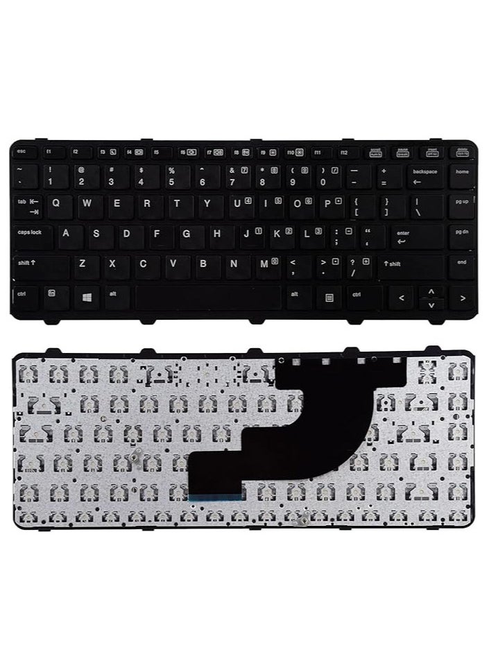 ماركة غير محددة لوحة مفاتيح داخلية جديدة متوافقة مع/H.P' ProBook 640 G1 645 G1 مع إطار أسود تخطيط أمريكي بدون مؤشر ولا إضاءة خلفية  - Image 1