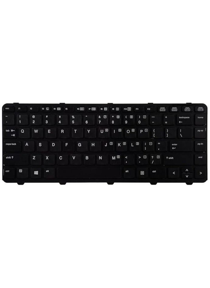 ماركة غير محددة لوحة مفاتيح داخلية جديدة متوافقة مع/H.P' ProBook 640 G1 645 G1 مع إطار أسود تخطيط أمريكي بدون مؤشر ولا إضاءة خلفية  - Image 2