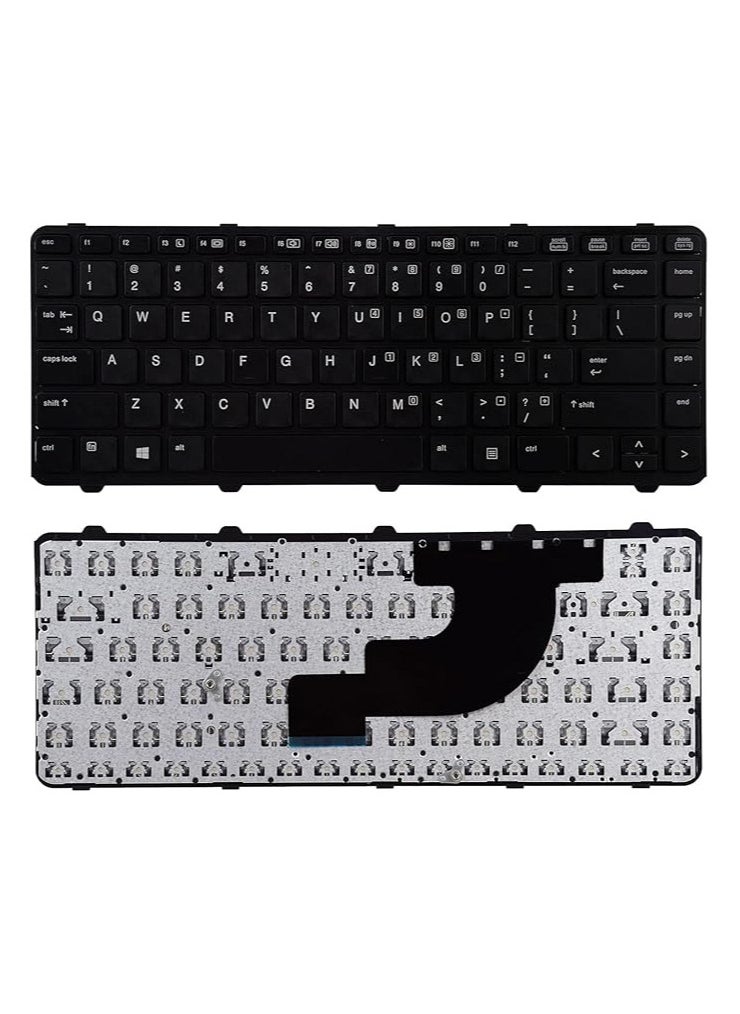 ماركة غير محددة لوحة مفاتيح داخلية جديدة متوافقة مع/H.P' ProBook 640 G1 645 G1 مع إطار أسود تخطيط أمريكي بدون مؤشر ولا إضاءة خلفية  - Image 4