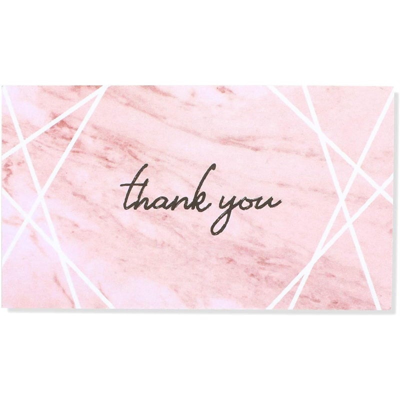 Pipilo Press Appointment Reminder Cards - 3.5 x 2 In, Marble & Rose Gold Foil, 100 Pack - Salon & Hair Appointment Reminder Cards with Date, Time & Name Fields - Image 3