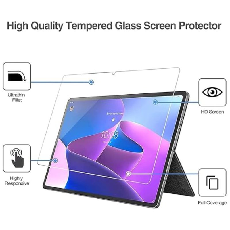 SPCORE Tempered Glass Screen Protector Compatible With Lenovo Tab P12 Pro (TB-Q706F / TB-Q706Z) (12.6 inch) For Tablet (Pack Of 1) - Image 2