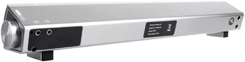 جابي Powerful Portable Soundbar for iMac MacBook PC iPhone Bluetooth 3.0 +EDR, Speakerphone, Powerful 1800mAh Lithium Battery, Super Bass, 3D Stereo Surround Sound 2.0 Channel, Home Cinema System (Silver) - Image 5