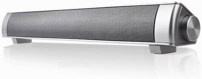جابي Powerful Portable Soundbar for iMac MacBook PC iPhone Bluetooth 3.0 +EDR, Speakerphone, Powerful 1800mAh Lithium Battery, Super Bass, 3D Stereo Surround Sound 2.0 Channel, Home Cinema System (Silver) - Image 2