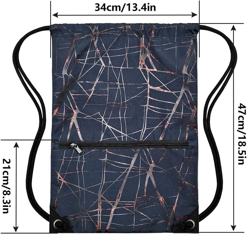 HOLYLUCK Drawstring Backpack Bag Sport Gym Sackpack - Image 2