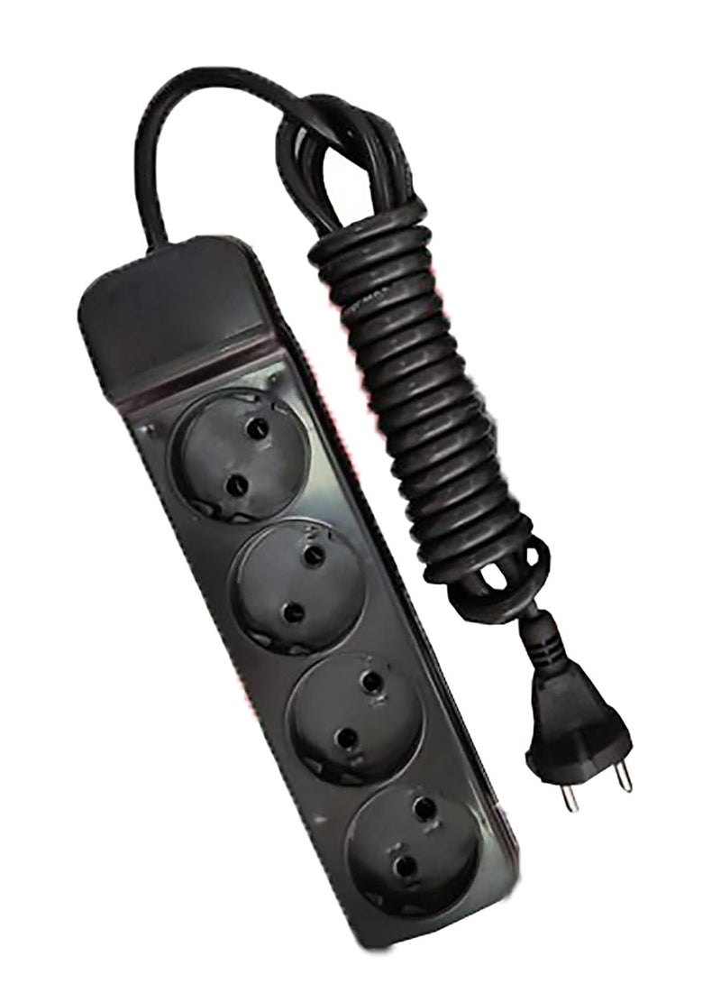 زيرو مشترك كهرباء زيرو 3 متر 4 منفذ Zr-10 أسود - Image 1