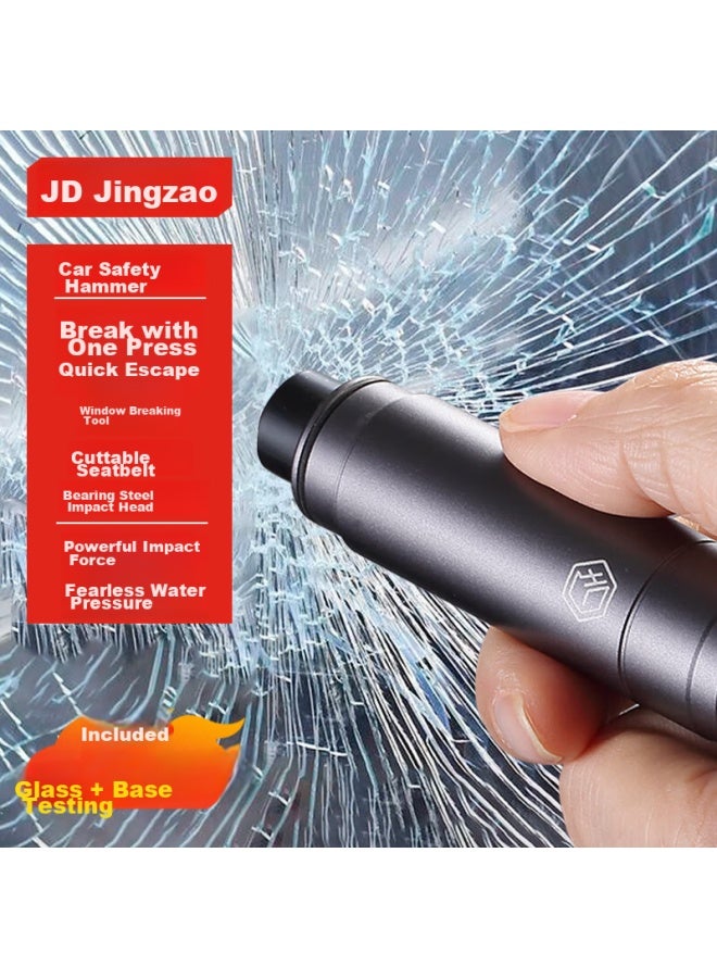 JD.com Jd Jingzao Car Emergency Escape Tool, Safety Hammer, Window Breaker, Seat Belt Cutter, Emergency Rescue Tool, Essential For Heavy Rain - Image 1