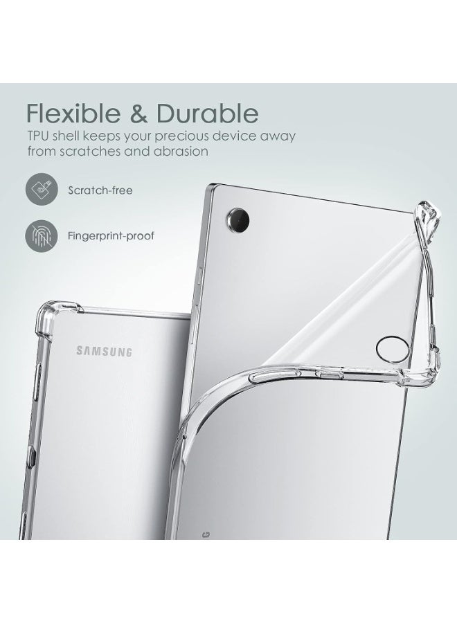 for Lenovo Tab One / K9 8.7 inch 2-In-1 Thin Soft Tablet Protective Case, Anti Drop Protection, Anti Fingerprint, Durable, Easy To Clean And Install, Frosted Protective Case+Transparent Four Corner Anti Drop Protective Case（black+Clear） - Image 5