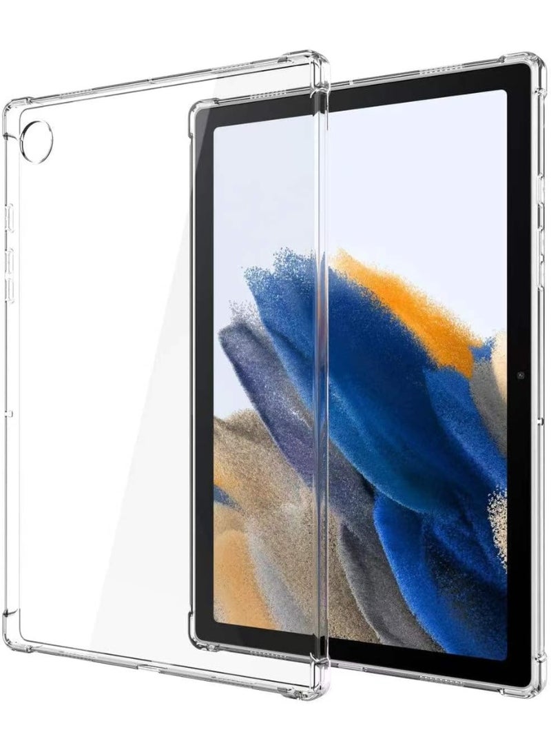 for Lenovo Tab One / K9 8.7 inch 2-In-1 Thin Soft Tablet Protective Case, Anti Drop Protection, Anti Fingerprint, Durable, Easy To Clean And Install, Frosted Protective Case+Transparent Four Corner Anti Drop Protective Case（black+Clear） - Image 4