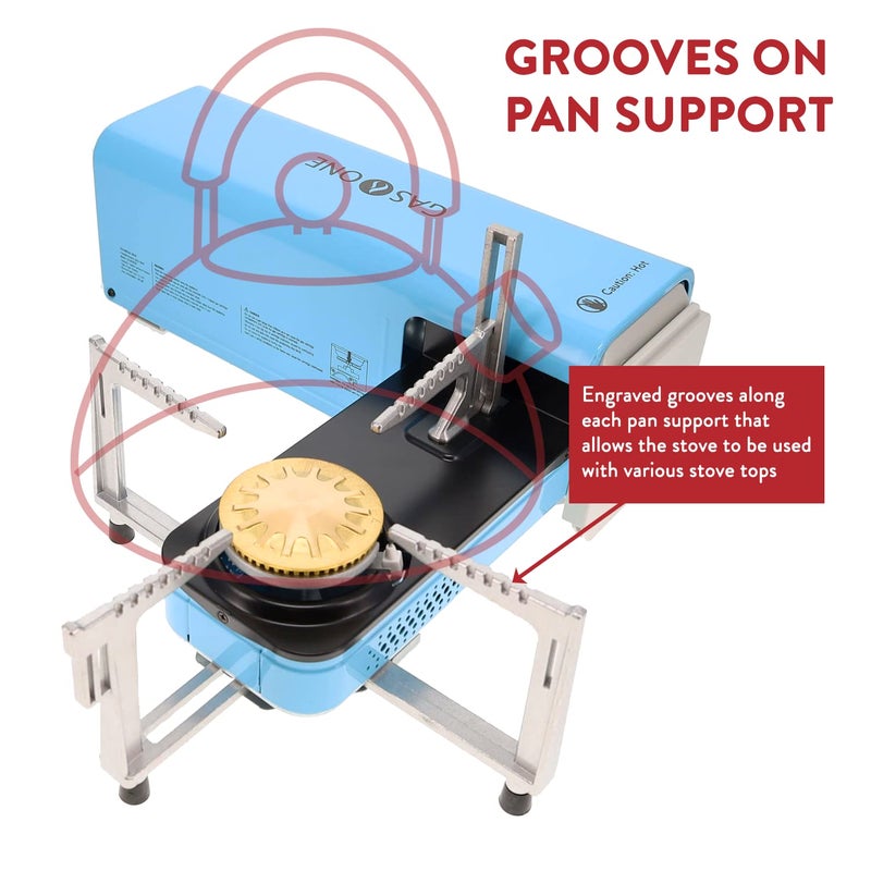 GasOne GS-8300 - Camp Stove Compact Butane Stove with Carrying Case - Foldable Portable Stove - Image 4